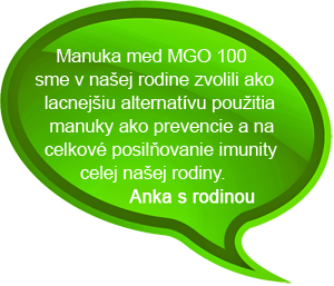 Manuka med MGO 100 sme v našej rodine zvolili ako lacnejšiu alternatívu